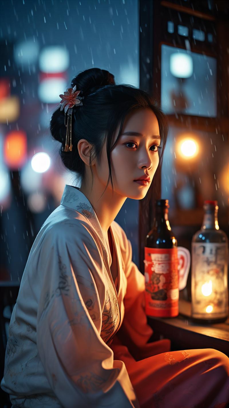 女性喝酒