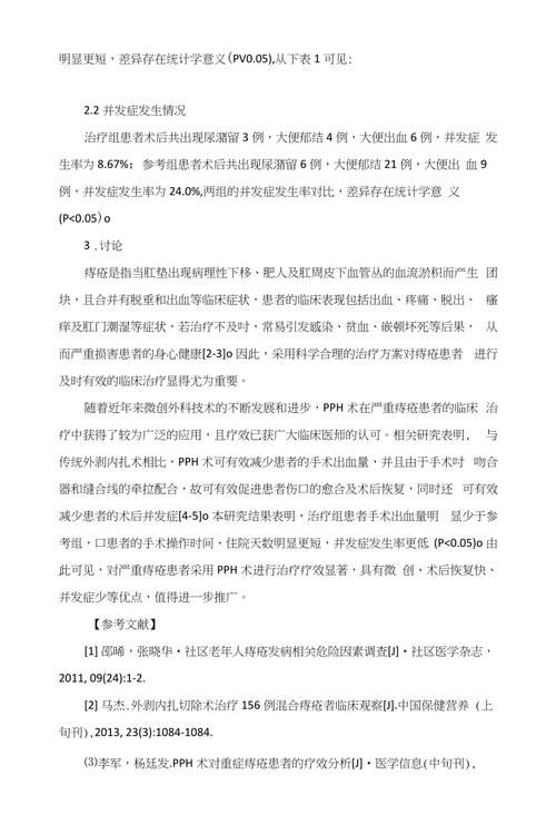 痔疮疗效分析