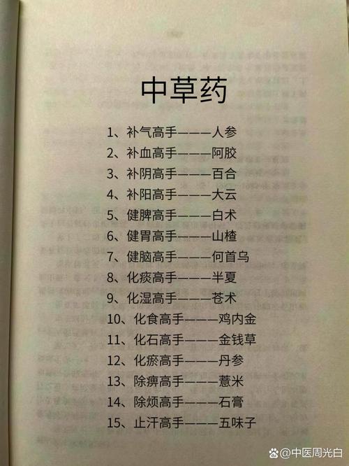 十大良药