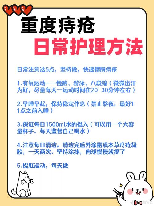 护理建议
描述: 文章主要讲述了孕妇痔疮产生的原因，介绍了运动、饮食调节等多种缓解方法，还给出注意肛门清洁、选合适内裤等护理建议，并分享案例，帮助孕妇应对痔疮问题，轻松度过孕期。